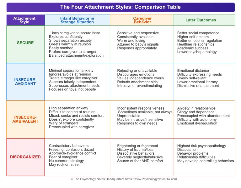 Ainsworth Attachment Styles: All 4 Types & What They Mean